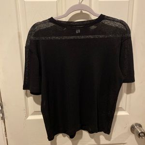 Sheer black shirt